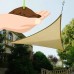 Cool Area Triangle 16 Feet 5 Inches Durable Sun Shade Sail with Stainless Steel Hardware Kit, UV Block Fabric Patio Shade Sail in Color Blue   565564063